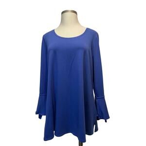 Size 2X Fashion‎ Royal Blue Casual Top